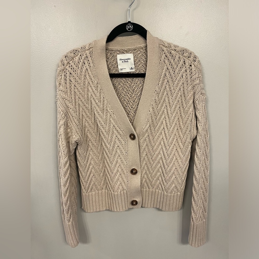 Abercrombie and Fitch knit button up sweater